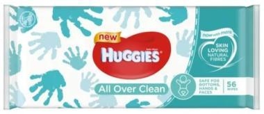 Huggies All over Clean 56 lapos popsitörlő