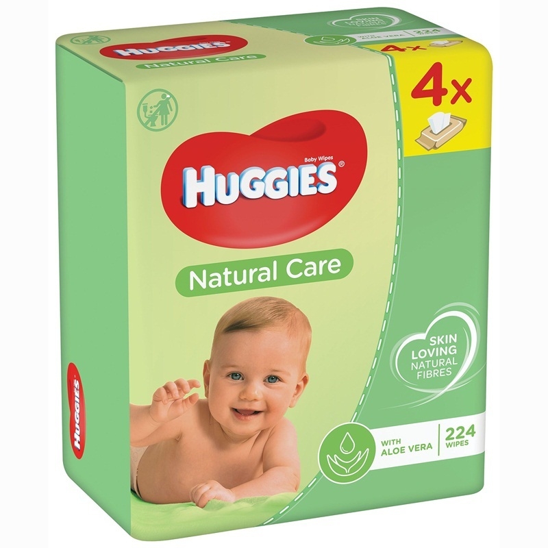 Huggies Natural Care quatro popsitörlő