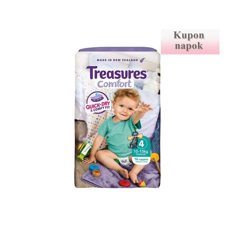 Treasures Comfort Toddler pelenka (GUMÍROZOTT DERÉK)